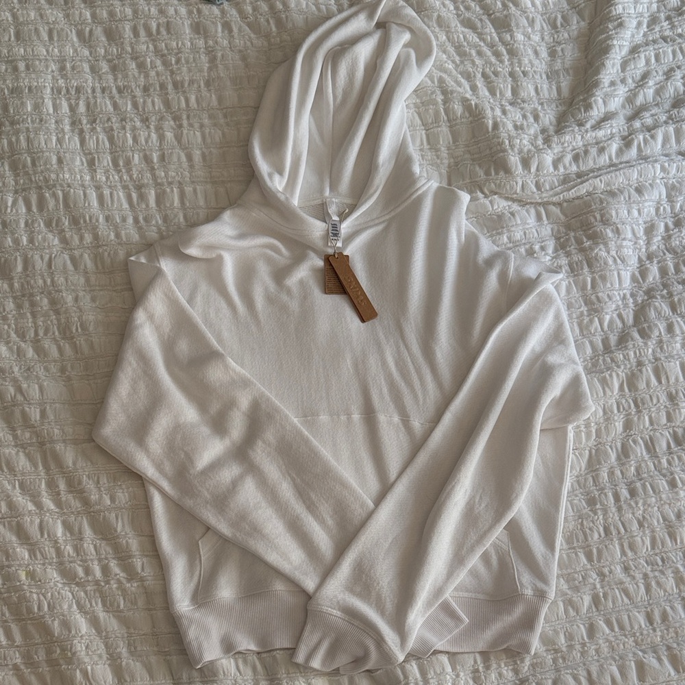 SKIMS White Hoodie Sweatshirt for Women